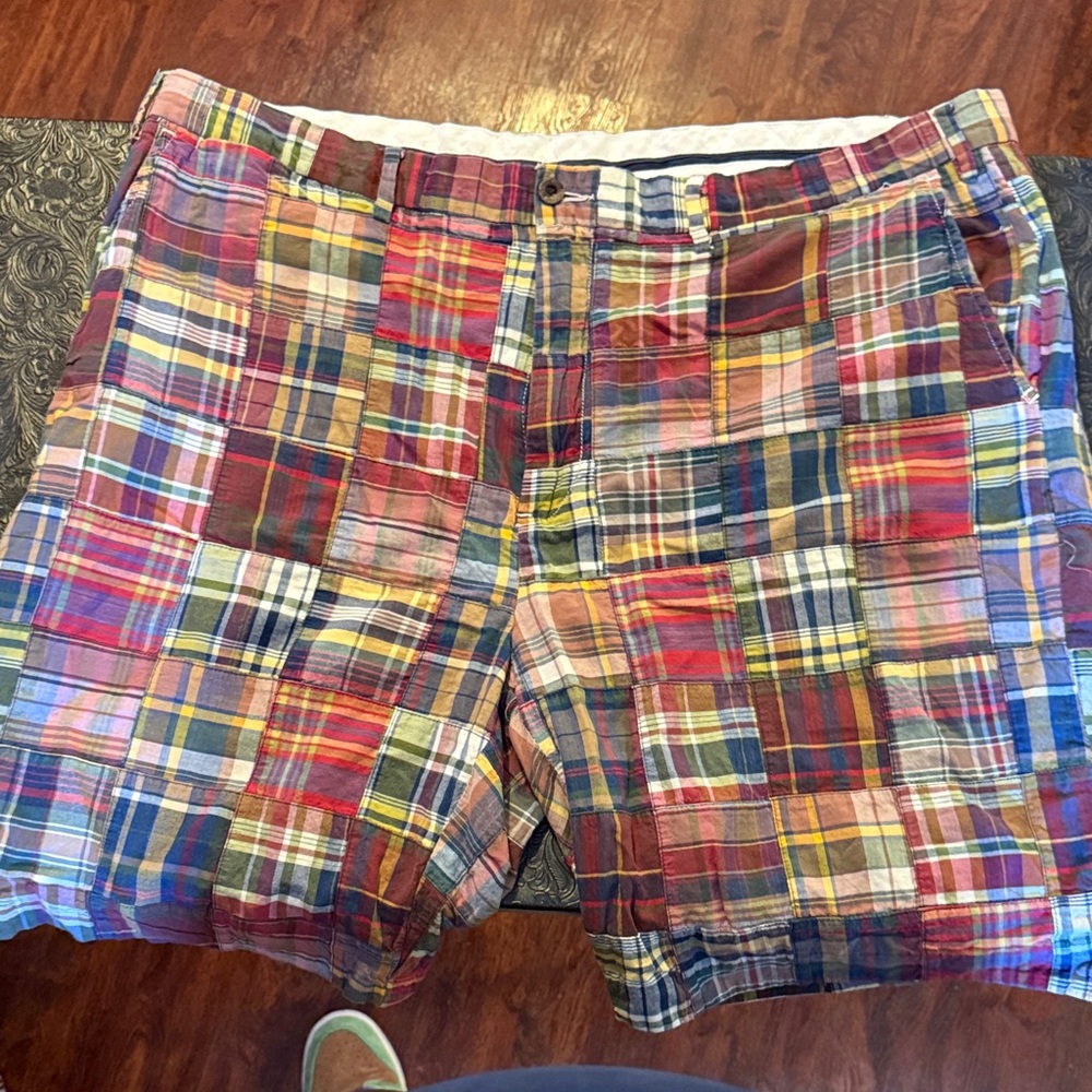 Ralph Lauren Multicolor Patchwork Plaid Shorts
